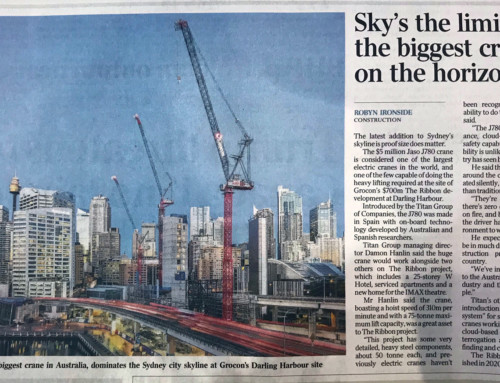 Sky’s the limit for the biggest crane on the horizon